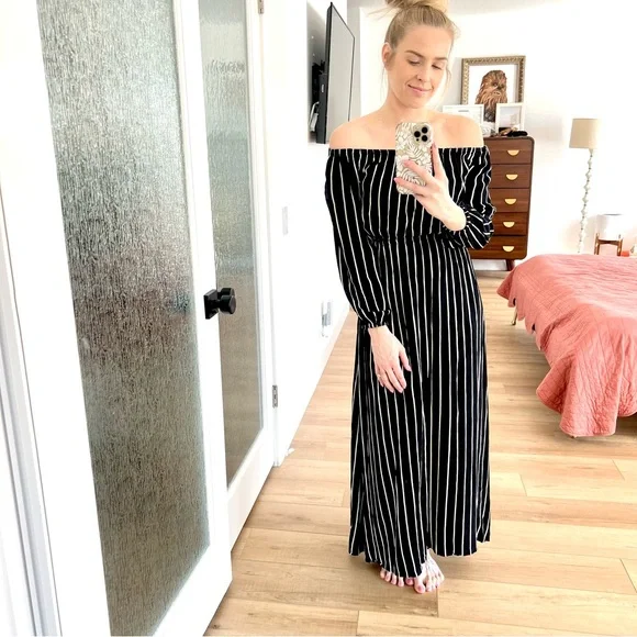 Billabong | Dresses | Striped Billabong Maxi Dress | Poshmark